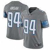 Nike Men & Women & Youth Lions 94 Ziggy Ansah Gray Color Rush Limited Jersey,baseball caps,new era cap wholesale,wholesale hats